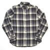 Clothing * | Hot Sale Eddie-Bauer Clothing Mens Eddie Bauer Flex Flannel Shirt Ivory