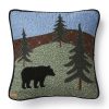 Bed * | Budget Donna-Sharp Home Decor Donna Sharp Bear Lake Decorative Pillow 16 16 Green/Multi