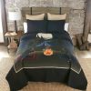 Bed * | Best Pirce Donna-Sharp Bed Donna Sharp Bear Campfire 140Tc Quilt Set Black