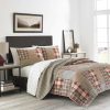 Bed * | Best Reviews Of Eddie-Bauer Bed Eddie Bauer Hawthorne 136 Thread Count Reversible Quilt Set Brown/Multi