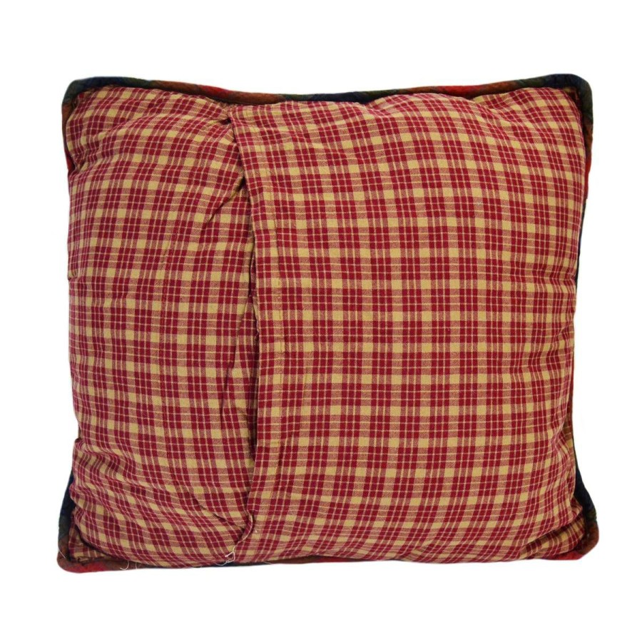 Home Decor * | Wholesale Donna-Sharp Home Decor Donna Sharp Campfire Square Decorative Pillow 15 15 Green