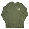 Clothing * | Hot Sale Eddie-Bauer Clothing Mens Eddie Bauer Long Sleeve Mountain Graphic Tee Olive-Branch