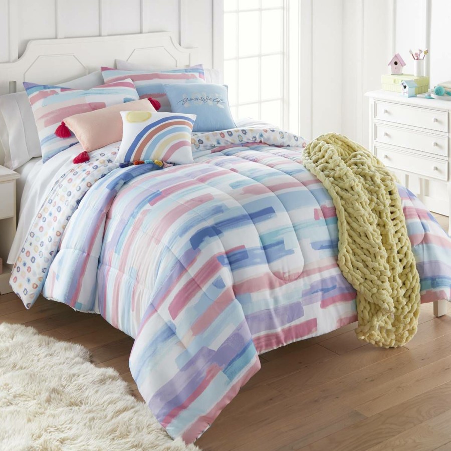 Bed * | Coupon Donna-Sharp Bed Your Lifestyle By Donna Sharp Smoothie Comforter Set Pink/Blue