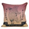 Bed * | Hot Sale Donna-Sharp Home Decor Donna Sharp Forest Symbols Bear Decorative Pillow 18 18 Black/Red