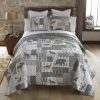 Bed * | Best Sale Donna-Sharp Bed Donna Sharp Wyoming Quilt Set Grey