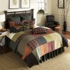 Bed * | Budget Donna-Sharp Bed Donna Sharp Woodland Square Cotton Quilt Set Black/Multi