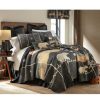 Bed * | Brand New Donna-Sharp Bed Donna Sharp Moonlit Bear Cotton Quilt Set Charcoal-Multi