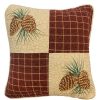 Bed * | Deals Donna-Sharp Bed Donna Sharp Pine Lodge Square Decorative Pillow 15 15 Brown/Multi