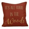 Home Decor * | Cheap Donna-Sharp Home Decor Donna Sharp Sunset Cottage Woods Decorative Pillow 18 18 Red