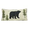 Bed * | Wholesale Donna-Sharp Home Decor Donna Sharp Painted Bear Decorative Pillow 11 22 Beige