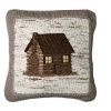 Bed * | Cheapest Donna-Sharp Bed Donna Sharp Birch Forest Cabin Decorative Pillow 18 18 Grey-Multi