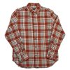 Clothing * | Budget Eddie-Bauer Clothing Mens Eddie Bauer Flex Flannel Shirt Paprika