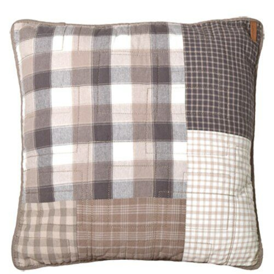 Bed * | Best Pirce Donna-Sharp Bed Donna Sharp Smokey Square Decorative Pillow 18 18 Ivory/Multi