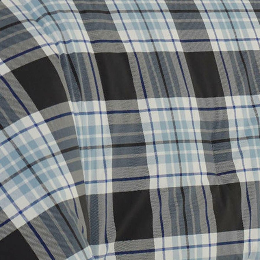 Bed * | Best Sale Eddie-Bauer Bed Eddie Bauer Lewis Plaid 180 Thread Count Reversible Comforter Set Navy