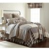 Bed * | Budget Donna-Sharp Bed Donna Sharp Smokey Cobblestone Cotton Quilt Set Taupe-Multi