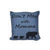 Bed * | Deals Donna-Sharp Home Decor Donna Sharp Momma Bear Decorative Pillow 18 18 Blue