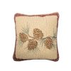 Home Decor * | Buy Donna-Sharp Home Decor Donna Sharp Pine Lodge Pine Branch Decorative Pillow 15 15 Brown