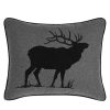 Bed * | Best Sale Eddie-Bauer Home Decor Eddie Bauer Elk Rectangle Decorative Pillow 16 20 Charcoal