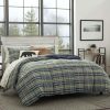 Bed * | Cheapest Eddie-Bauer Bed Eddie Bauer Rugged Plaid Rreversible Comforter Set Navy