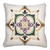 Bed * | Best Pirce Donna-Sharp Home Decor Donna Sharp Spice Postage Stamp Decorative Pillow 18 18 White