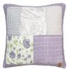 Bed * | Outlet Donna-Sharp Bed Donna Sharp Lavender Rose Square Decorative Pillow 15 15 Purple/Grey