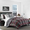 Bed * | Budget Eddie-Bauer Bed Eddie Bauer Willow Plaid Reversible Comforter Set Dark-Grey