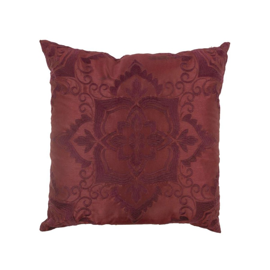 Bed * | Budget Donna-Sharp Home Decor Donna Sharp Spice Postage Stamp Square Pillow 18 18 Red