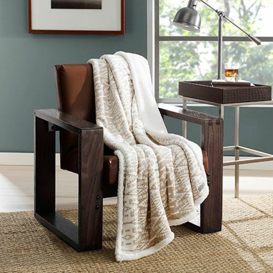 Bed * | Wholesale Eddie-Bauer Bed Eddie Bauer San Juan Throw Beige