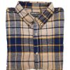 Clothing * | Discount Eddie-Bauer Clothing Mens Big & Tall Eddie Bauer Flex Flannel Shirt Butterscotch