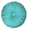 Bed * | Hot Sale Donna-Sharp Bed Donna Sharp Riptide Patch Round Decorative Pillow 16 16 Aqua