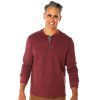 Clothing * | Deals Eddie-Bauer Clothing Mens Eddie Bauer Thermal Henley Cameo-Blue