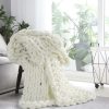 Bed * | Deals Donna-Sharp Bed Donna Sharp Solid Chenille Knitted Throw Blanket