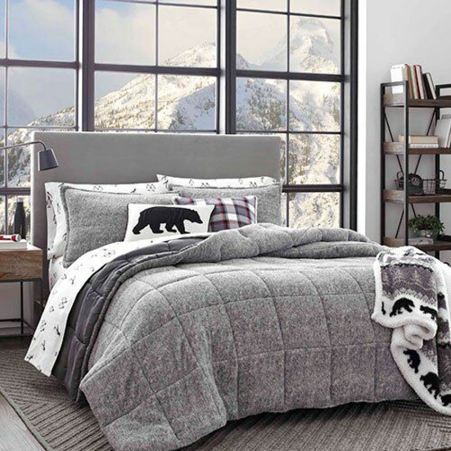 Bed * | Cheap Eddie-Bauer Bed Eddie Bauer Sherwood Comforter Set Dark-Grey