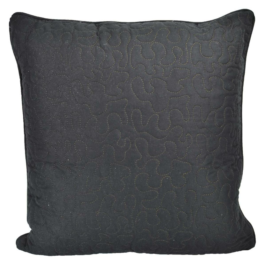 Bed * | Outlet Donna-Sharp Home Decor Donna Sharp Bear Walk Plaid Paw Decorative Pillow 18 18 Brown/Black