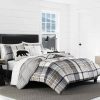 Bed * | Best Pirce Eddie-Bauer Bed Eddie Bauer Normandy Plaid 150Tc Reversible Comforter Set Black