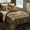 Bed * | Discount Donna-Sharp Bed Donna Sharp Antique Pine 140 Tc Quilt Set Brown