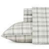 Bed * | Best Sale Eddie-Bauer Bed Eddie Bauer Beacon Hill Flannel Sheet Set Light-Pastel-Grey