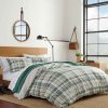 Bed * | Discount Eddie-Bauer Bed Eddie Bauer Timbers Plaid Green Duvet Set Dark-Green