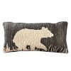 Bed * | Buy Donna-Sharp Bed Donna Sharp Moonlit Bear Rectangle Decorative Pillow 11 22 Charcoal/Tan