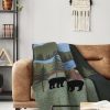 Bed * | Hot Sale Donna-Sharp Bed Donna Sharp Bear Lake Throw Blanket Black/Multi