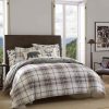 Bed * | Cheapest Eddie-Bauer Bed Eddie Bauer Alder Plaid 180 Thread Count Comforter Set Charcoal