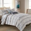 Bed * | Buy Donna-Sharp Bed Donna Sharp Windswept 140 Tc Quilt Set White