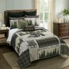 Bed * | Wholesale Donna-Sharp Bed Donna Sharp 140 Tc Bear Panels Quilt Set Grey