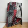 Bed * | New Donna-Sharp Bed Donna Sharp Red Forest Throw Blanket Red/Grey